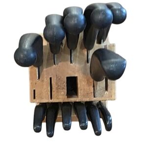 Miracle Blade III 12 Piece Knife Set With Block German Stainless Steel Serrated